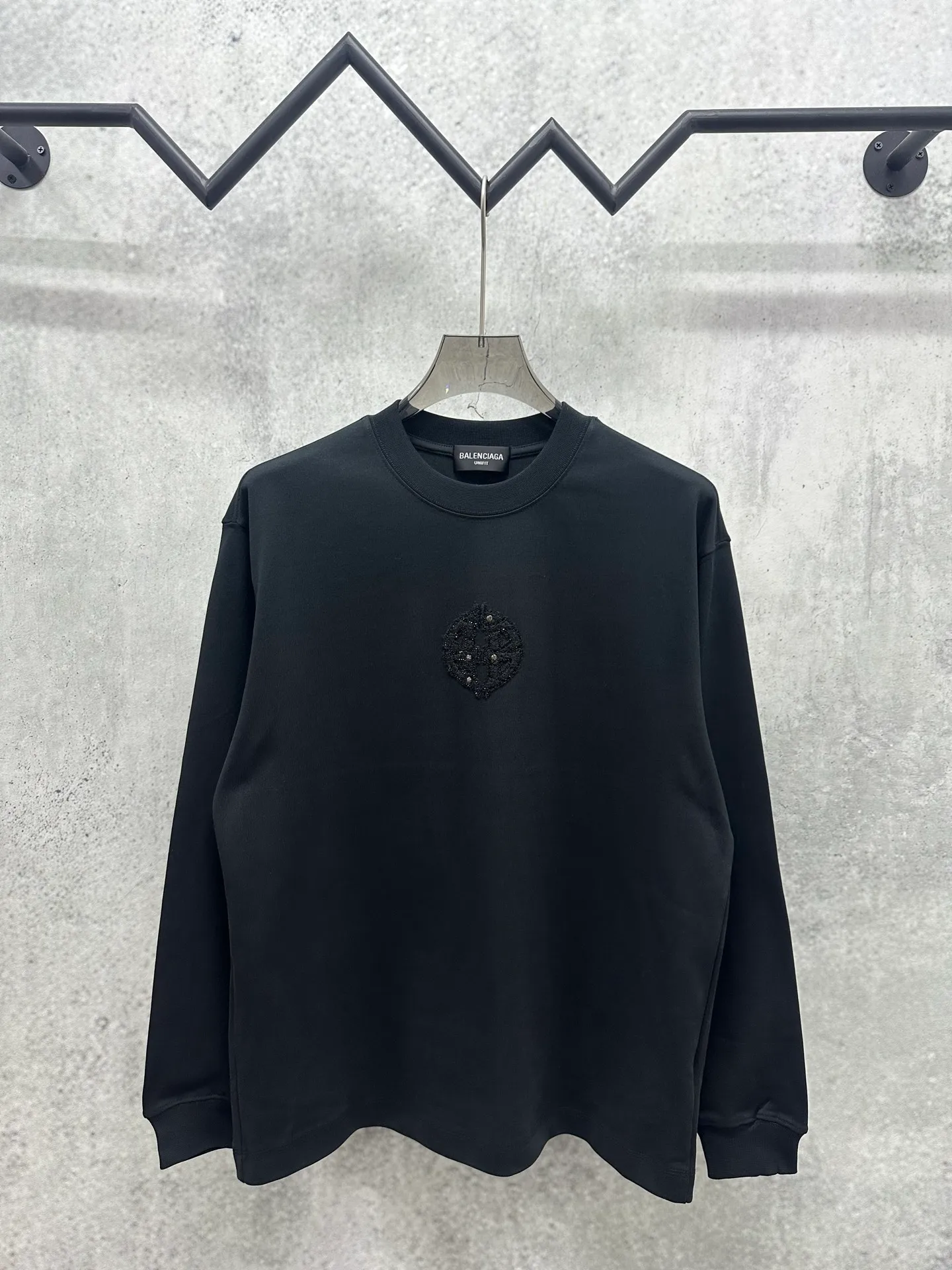120💰 Balenciaga 2026ss 380g Versatile Same Style -Size：S M L XL -Color：Black